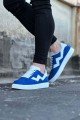 WG160 Erkek Günlük Bağcıklı Süet Cilt Spor Sneaker Ayakkabı SCBT - Mavi/Beyaz – Wagoon Erkek Ayakkabı