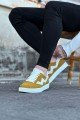WG160 Erkek Günlük Bağcıklı Süet Cilt Spor Sneaker Ayakkabı SCBT - Sarı/Beyaz – Wagoon Erkek Ayakkabı