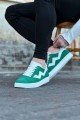 WG160 Erkek Günlük Bağcıklı Süet Cilt Spor Sneaker Ayakkabı SCBT - Yeşil/Beyaz – Wagoon Erkek Ayakkabı