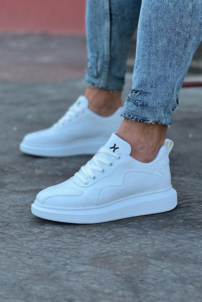 WG301 Erkek Günlük Bağcıklı Cilt Spor Sneaker Ayakkabı CBT - Beyaz WG301 Erkek Günlük Bağcıklı Cilt Spor Sneaker Ayakkabı CBT - Beyaz