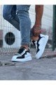 WG301 Erkek Günlük Bağcıklı Cilt Spor Sneaker Ayakkabı CBT - Beyaz/Siyah Erkek Ayakkabı WG301 Erkek Günlük Bağcıklı Cilt Spor Sneaker Ayakkabı CBT - Beyaz/Siyah – Wagoon Erkek Ayakkabı
