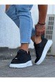 WG501 Erkek Günlük Bağcıklı Cilt Spor Sneaker Ayakkabı CBT - Siyah Erkek Ayakkabı WG501 Erkek Günlük Bağcıklı Cilt Spor Sneaker Ayakkabı CBT - Siyah – Wagoon Erkek Ayakkabı