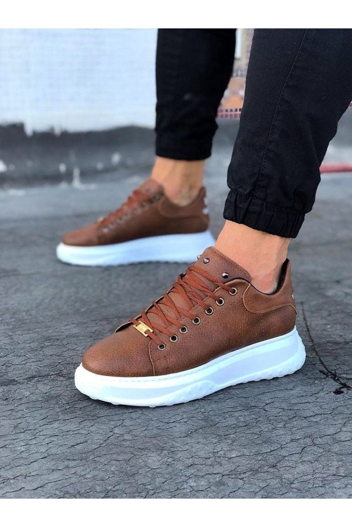 WG501 Erkek Günlük Bağcıklı Cilt Spor Sneaker Ayakkabı CBT - Taba WG501 Erkek Günlük Bağcıklı Cilt Spor Sneaker Ayakkabı CBT - Taba