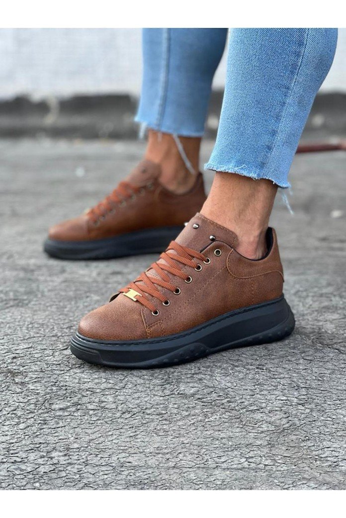 WG501 Erkek Günlük Bağcıklı Cilt Spor Sneaker Ayakkabı CST - Taba WG501 Erkek Günlük Bağcıklı Cilt Spor Sneaker Ayakkabı CST - Taba
