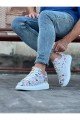 WG501 Erkek Günlük Bağcıklı Dergi Baskılı Cilt Spor Sneaker Ayakkabı CBT - Beyaz Erkek Ayakkabı WG501 Erkek Günlük Bağcıklı Dergi Baskılı Cilt Spor Sneaker Ayakkabı CBT - Beyaz – Wagoon Erkek Ayakkabı