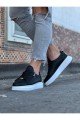 WG504 Erkek Günlük Bağcıklı Fermuarlı Cilt Spor Sneaker Ayakkabı CBT - Siyah Erkek Ayakkabı WG504 Erkek Günlük Bağcıklı Fermuarlı Cilt Spor Sneaker Ayakkabı CBT - Siyah – Wagoon Erkek Ayakkabı