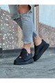 WG504 Erkek Günlük Bağcıklı Fermuarlı Cilt Spor Sneaker Ayakkabı CST - Siyah Erkek Ayakkabı WG504 Erkek Günlük Bağcıklı Fermuarlı Cilt Spor Sneaker Ayakkabı CST - Siyah – Wagoon Erkek Ayakkabı