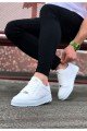 WG505 Erkek Günlük Bağcıklı Cilt Spor Sneaker Ayakkabı CBT - Beyaz Erkek Ayakkabı WG505 Erkek Günlük Bağcıklı Cilt Spor Sneaker Ayakkabı CBT - Beyaz – Wagoon Erkek Ayakkabı