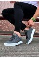 WG505 Erkek Günlük Bağcıklı Cilt Spor Sneaker Ayakkabı CBT - Gri Erkek Ayakkabı WG505 Erkek Günlük Bağcıklı Cilt Spor Sneaker Ayakkabı CBT - Gri – Wagoon Erkek Ayakkabı