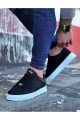 WG505 Erkek Günlük Bağcıklı Cilt Spor Sneaker Ayakkabı CBT - Siyah Erkek Ayakkabı WG505 Erkek Günlük Bağcıklı Cilt Spor Sneaker Ayakkabı CBT - Siyah – Wagoon Erkek Ayakkabı