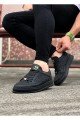 WG505 Erkek Günlük Bağcıklı Cilt Spor Sneaker Ayakkabı CST - Siyah Erkek Ayakkabı WG505 Erkek Günlük Bağcıklı Cilt Spor Sneaker Ayakkabı CST - Siyah – Wagoon Erkek Ayakkabı
