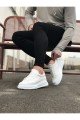 WG507 Erkek Günlük Bağcıklı Cilt Spor Sneaker Ayakkabı CBT - Beyaz – Wagoon Erkek Ayakkabı