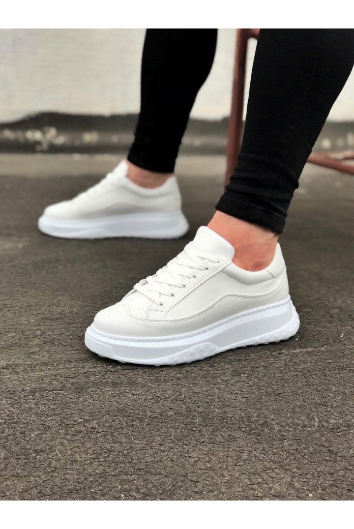 WG507 Erkek Günlük Bağcıklı Cilt Spor Sneaker Ayakkabı CBT - Beyaz WG507 Erkek Günlük Bağcıklı Cilt Spor Sneaker Ayakkabı CBT - Beyaz
