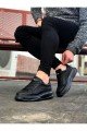 WG507 Erkek Günlük Bağcıklı Cilt Spor Sneaker Ayakkabı CST - Siyah – Wagoon Erkek Ayakkabı