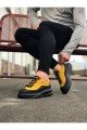 WG507 Erkek Günlük Bağcıklı Süet Cilt Spor Sneaker Ayakkabı SCST - Sarı/Siyah – Wagoon Erkek Ayakkabı